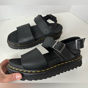 Dr. Martens Black Voss Chunky Sandals Size 7